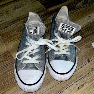 Converse all star silver shimmer